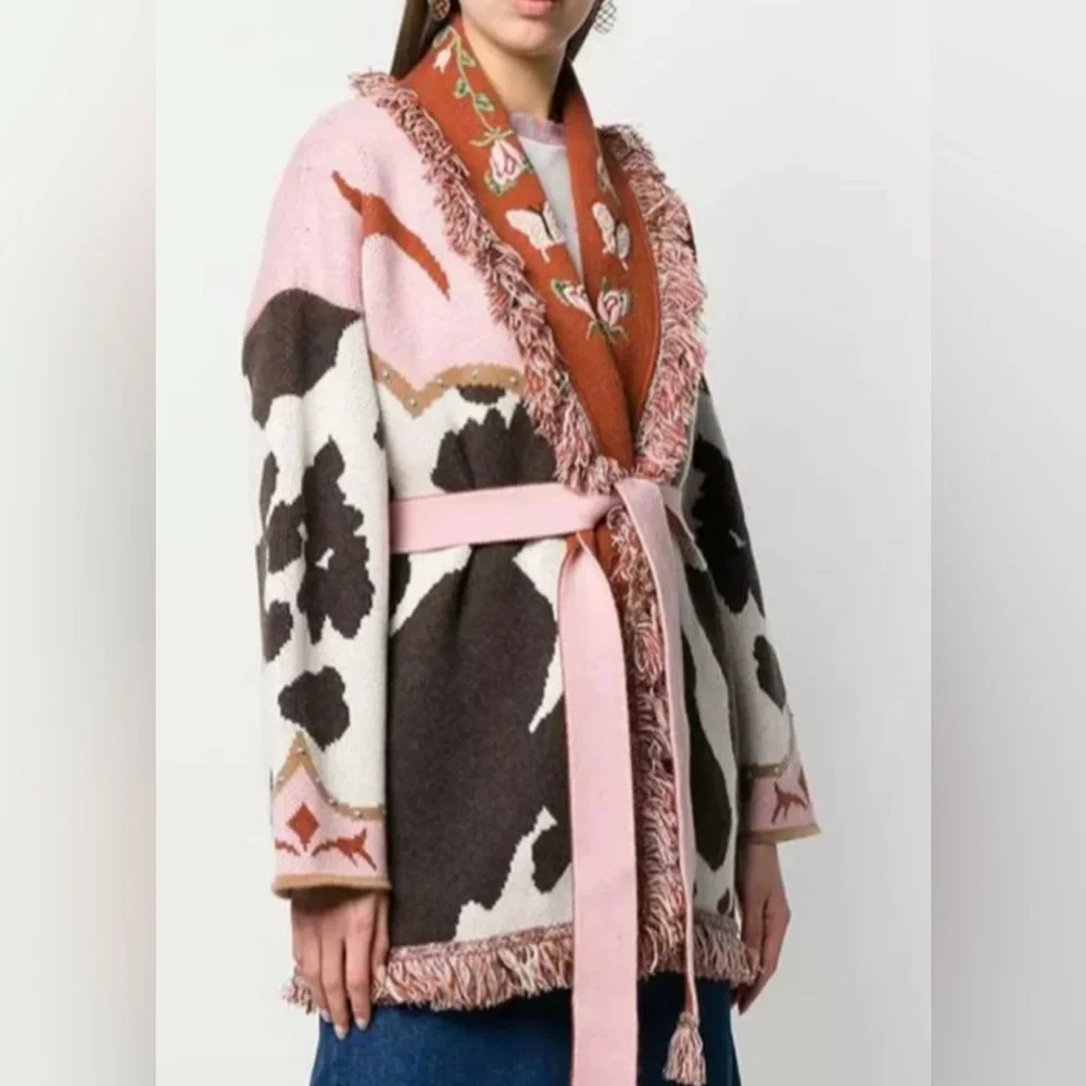 Anthropologie Elliot Fringe Cardigan, MED - Picture 5 of 11